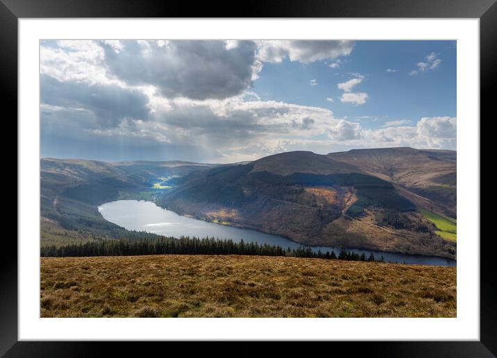 Talybont reservoir Framed Mounted Print by Leighton Collins