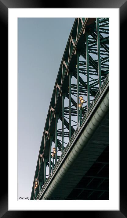 Tyne Bridge Curves and Lines Framed Mounted Print by Dan Beegan