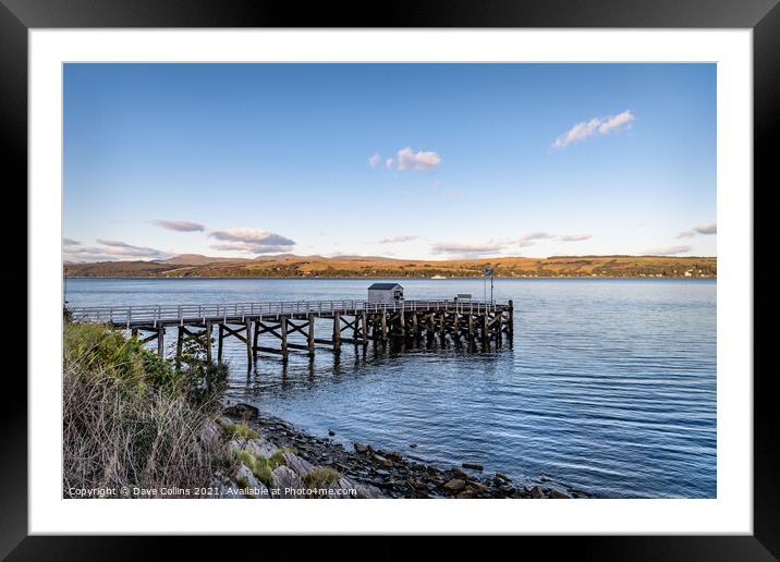 Blairmore Pier, Loch Long, Argyll and Bute, Scotland Framed Mounted Print by Dave Collins