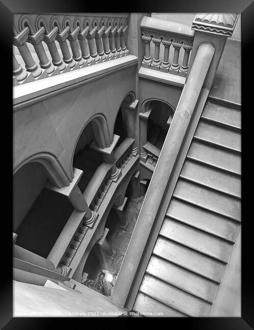 Penrose Stairs? Framed Print by Graham Lathbury