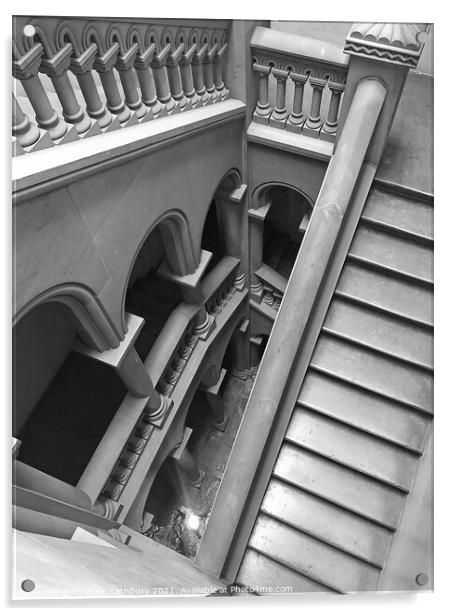 Penrose Stairs? Acrylic by Graham Lathbury
