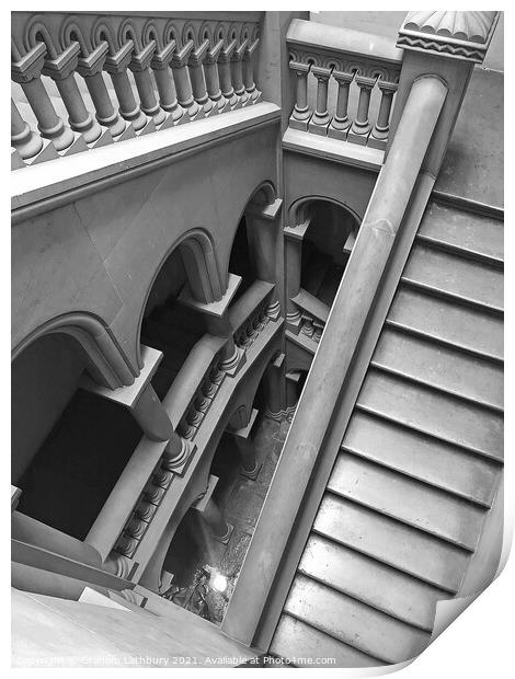 Penrose Stairs? Print by Graham Lathbury