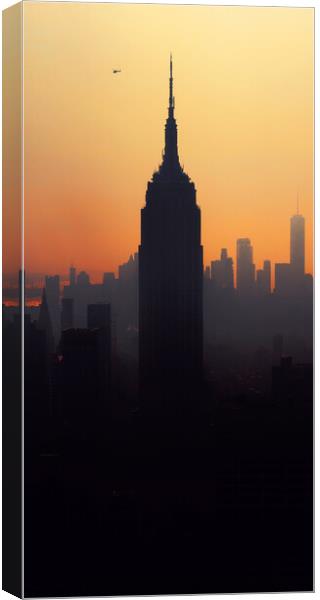 Hazy evening overlooking the Empire State Building Canvas Print by Dan Beegan