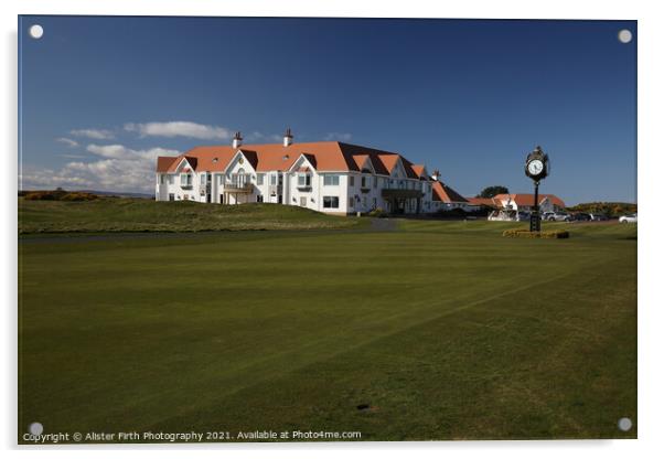 Turnberry Golf Club House Acrylic by Alister Firth Photography