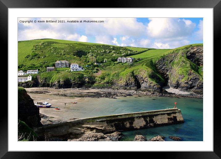 port isaac cornwall  Framed Mounted Print by Kevin Britland