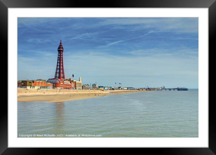 Majestic Blackpool Tower Framed Mounted Print by Ross McNeillie