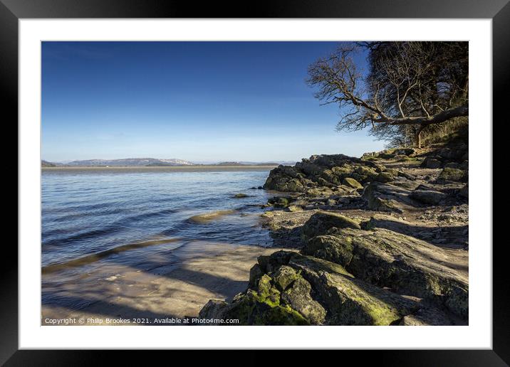 Arnside Shore Framed Mounted Print by Philip Brookes
