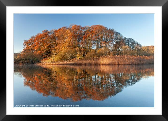 Autumnal Elterwater Framed Mounted Print by Philip Brookes