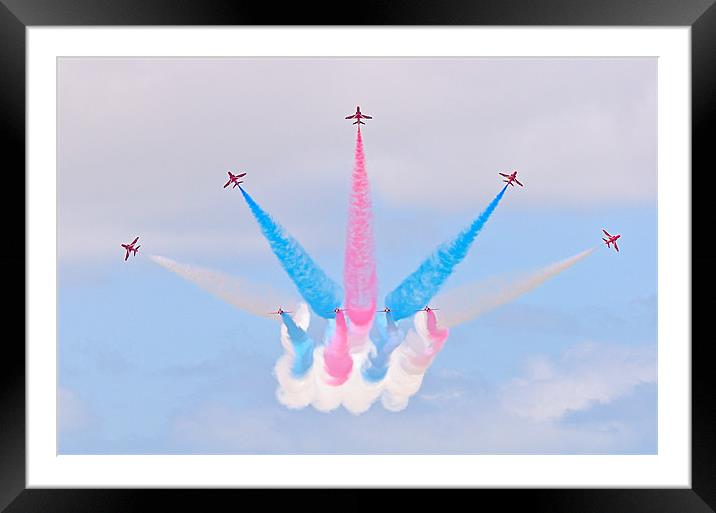 Classic Red Arrows Framed Mounted Print by Jeni Harney