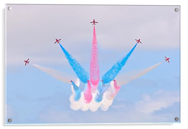 Classic Red Arrows Acrylic by Jeni Harney