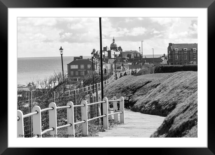 The seaside town of Cromer on the North Norfolk coast Framed Mounted Print by Chris Yaxley