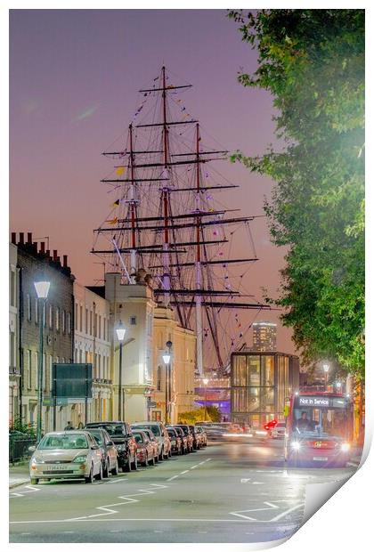 Cutty Sark Greenwich Print by peter tachauer