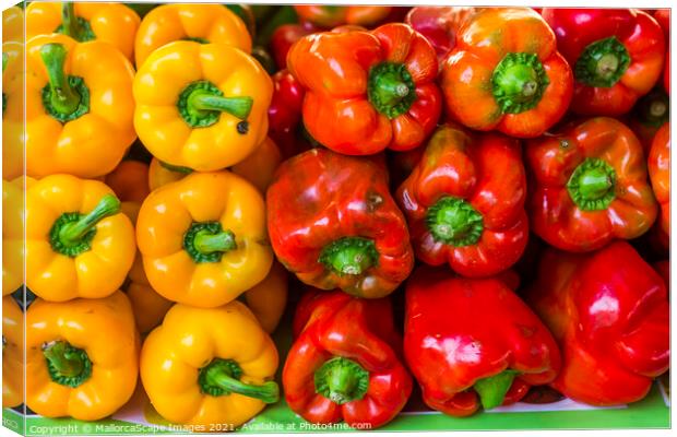 bell pepper Canvas Print by MallorcaScape Images