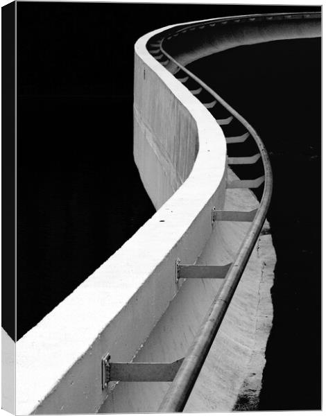 Oscar Niemeyer Museum - Handrail Canvas Print by Joao Carlos E. Filho