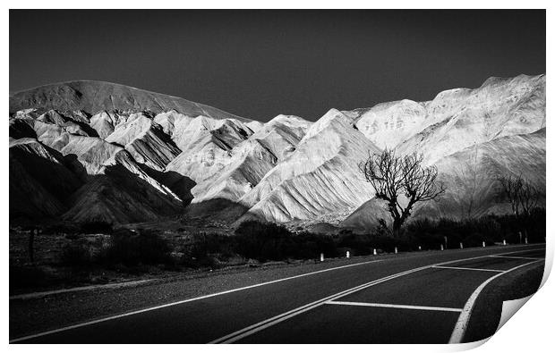 Road to Atacama - RN-52 Print by Joao Carlos E. Filho
