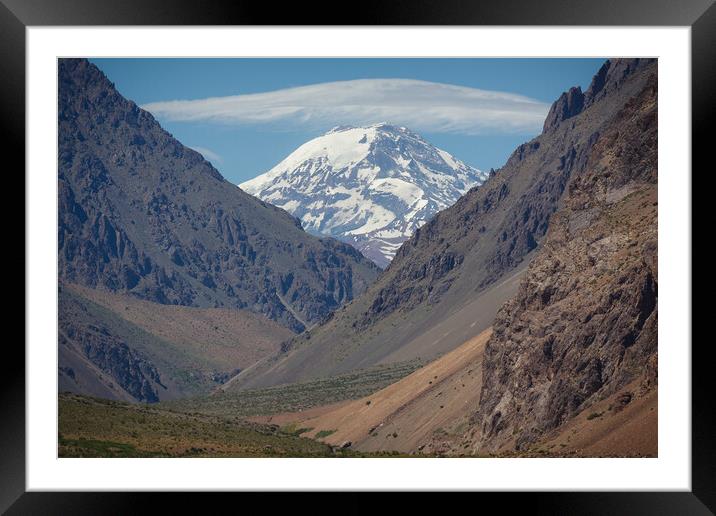 Aconcagua in the background Framed Mounted Print by Joao Carlos E. Filho