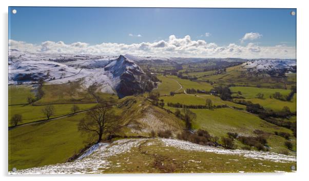 Parkhouse Hill Peak District Acrylic by Phil Durkin DPAGB BPE4