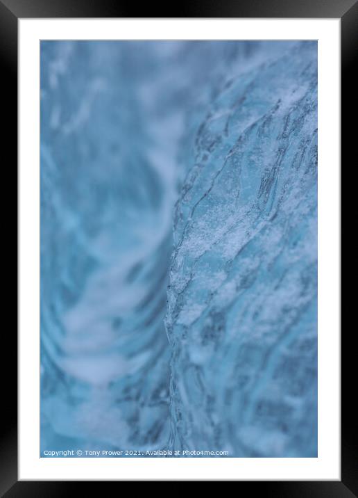 Ice Groove Framed Mounted Print by Tony Prower