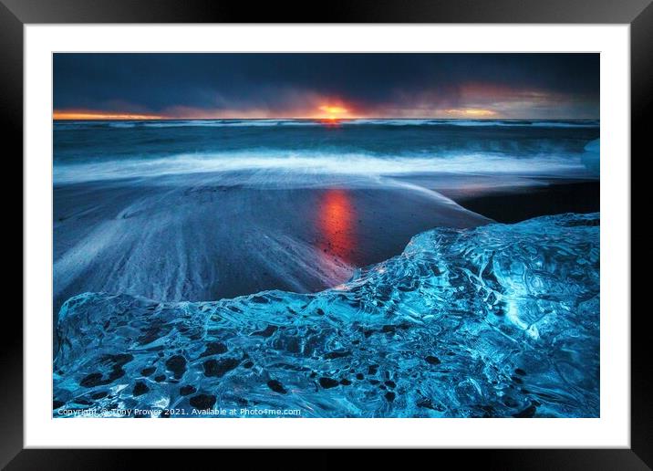 Ice & Fire Framed Mounted Print by Tony Prower