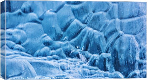 Abstract Ice Canvas Print by Tony Prower