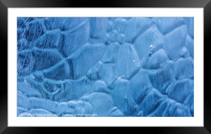 Abstract Blue Framed Mounted Print by Tony Prower