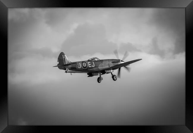 Supermarine Spitfire FR XIV Framed Print by J Biggadike