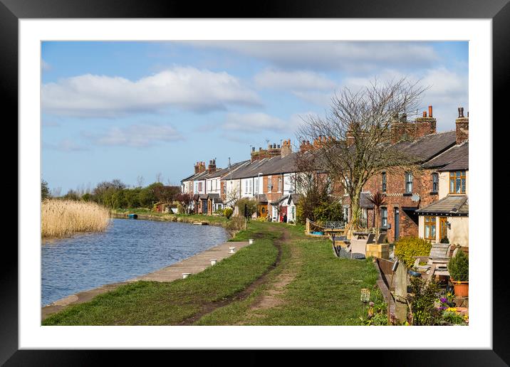 Houses off the Leeds Liverpool canal Framed Mounted Print by Jason Wells