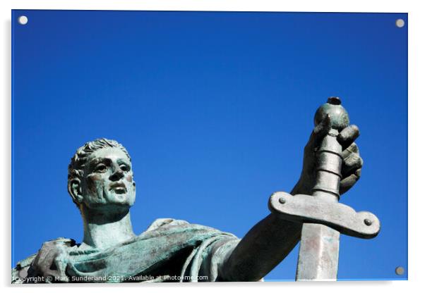 Constantine Statue York Acrylic by Mark Sunderland