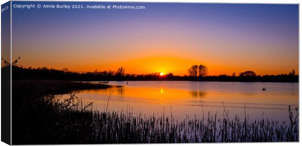 Panoramic sunset Canvas Print by Aimie Burley