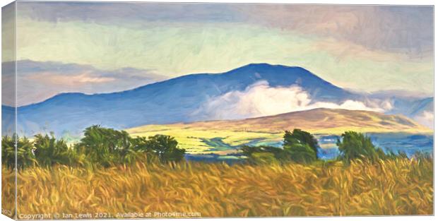 The Northern Fells An Impressionist View Canvas Print by Ian Lewis