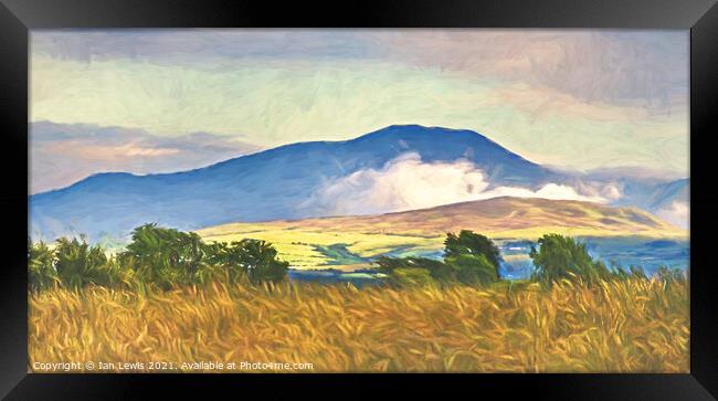 The Northern Fells An Impressionist View Framed Print by Ian Lewis