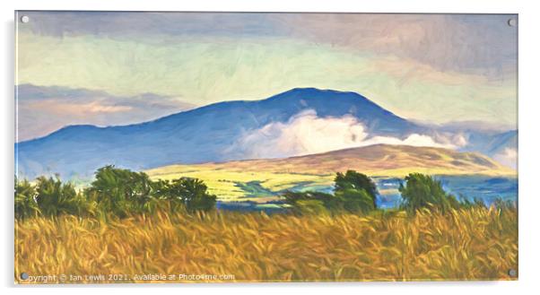 The Northern Fells An Impressionist View Acrylic by Ian Lewis