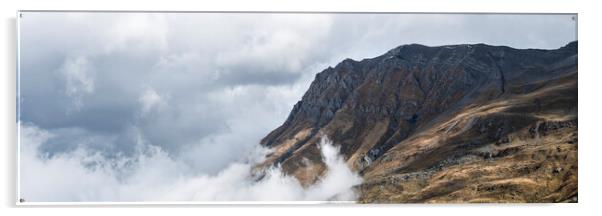 Albiez-Montrond Rhone Alps mountains France Acrylic by Sonny Ryse