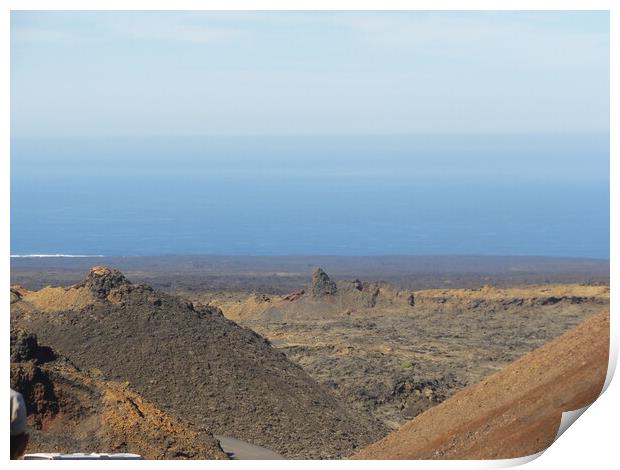 Lanzarote Desert  Print by John Bridge