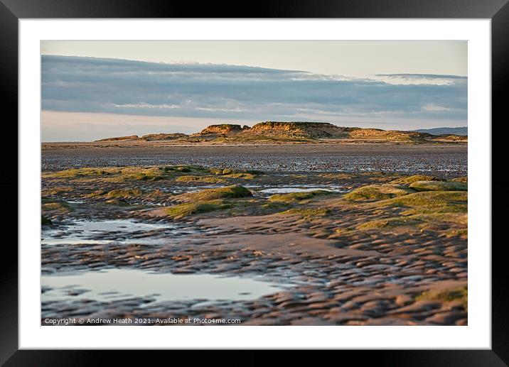 Hibre Island Sunrise Framed Mounted Print by Andrew Heath