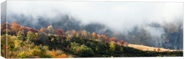 Albiez-Montrond Rhone Alps mountains France autumn Canvas Print by Sonny Ryse
