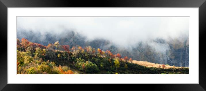 Albiez-Montrond Rhone Alps mountains France autumn Framed Mounted Print by Sonny Ryse
