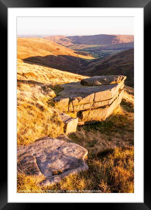 Crowden Clough, Kinder Scout Framed Mounted Print by Martyn Williams