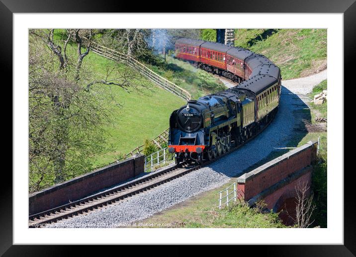 Cock O' the North steam train Framed Mounted Print by Gregg Simpson