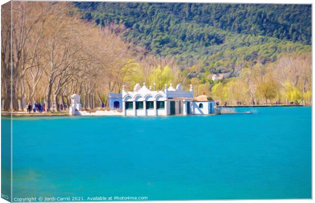 Blues of Banyoles in Spring - CR2103-4866-PIN Canvas Print by Jordi Carrio