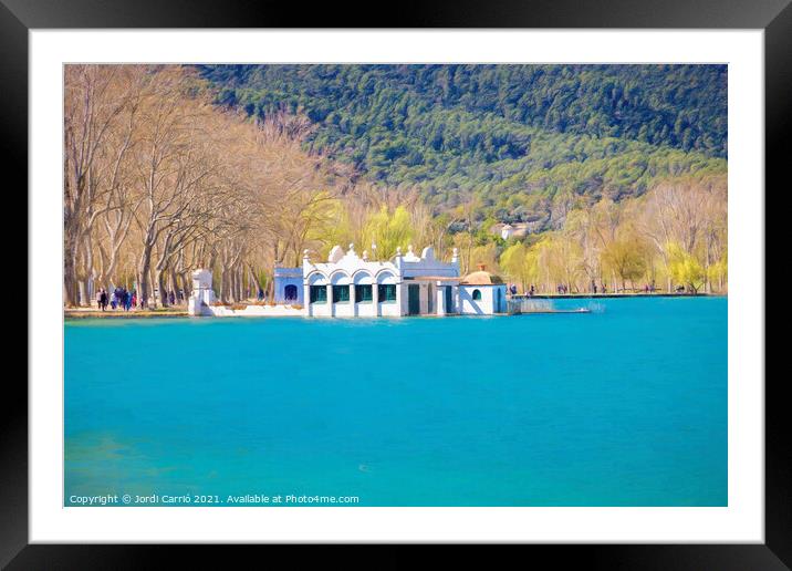Blues of Banyoles in Spring - CR2103-4866-PIN Framed Mounted Print by Jordi Carrio