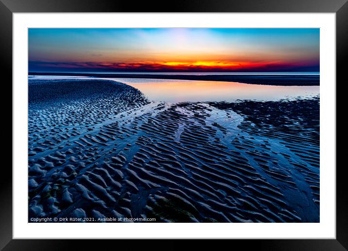 Blue hour on Juist Framed Mounted Print by Dirk Rüter