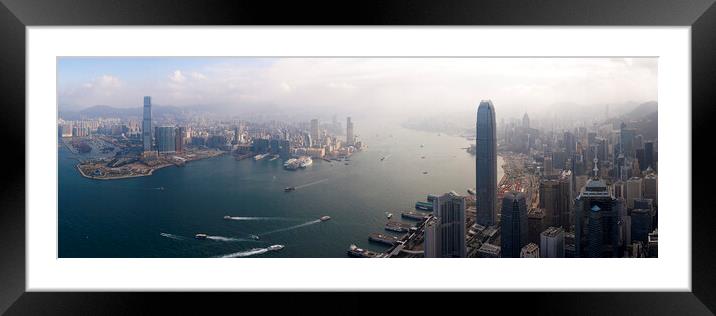 Hong Kong Harbour Framed Mounted Print by Sonny Ryse