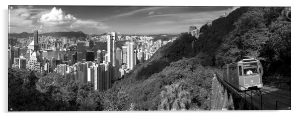 Hong Kong Peak tram in Acrylic by Sonny Ryse