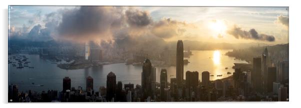 Hong Kong at sunrise Acrylic by Sonny Ryse