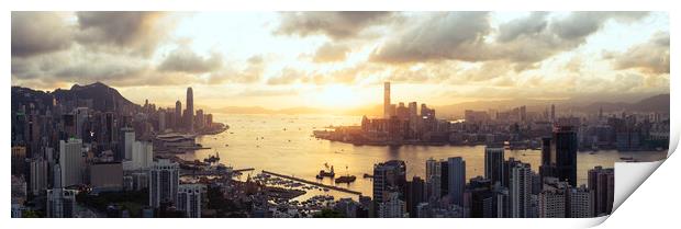 Hong Kong Skyline from North Point Print by Sonny Ryse