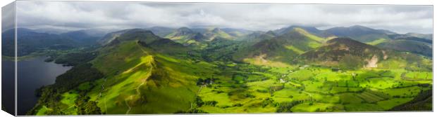 Catbells and the Newlands Valley the lake dsitrict Canvas Print by Sonny Ryse