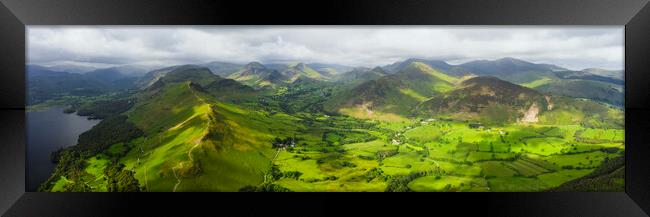 Catbells and the Newlands Valley the lake dsitrict Framed Print by Sonny Ryse