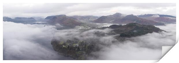 Newlands Valley and Catbells on a winters morning Print by Sonny Ryse