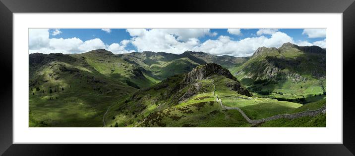 Side Pike in the Lake District Langdale Framed Mounted Print by Sonny Ryse